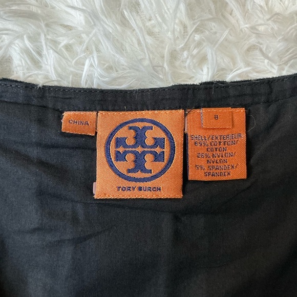 Tory Burch Black Pleated A-Line Dress – Size 8 | Cotton Blend - Picture 6 of 11